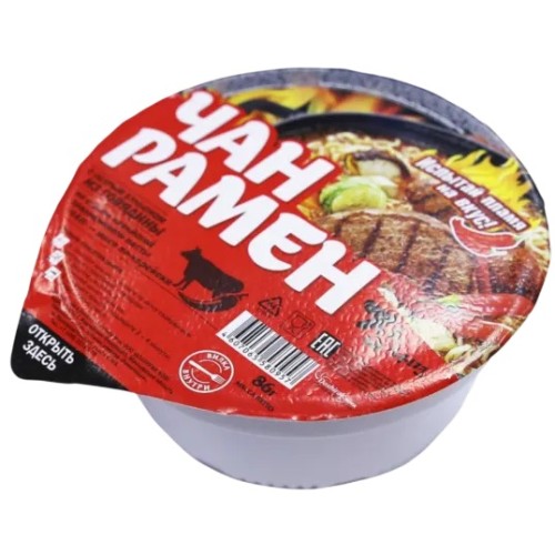 Доширак суп лапша чан рамен со вкусом говядины, тарелка, 86 гр